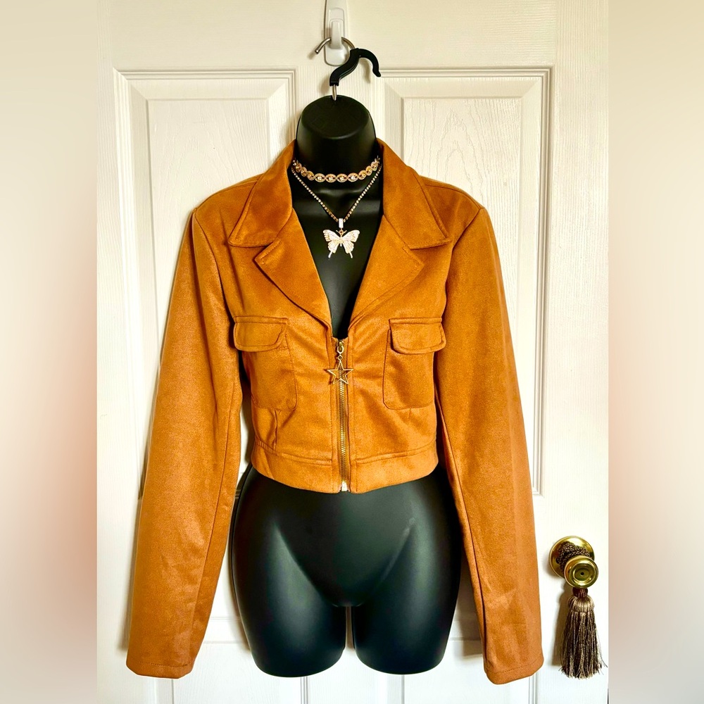 SHEIN Faux Suede Jacket 🧥